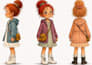 hand draw children book character design with model sheets